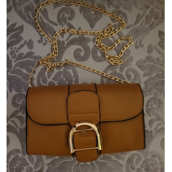 Faux Leather Buckle Front Crossbody Bag - Picture 5 of 8